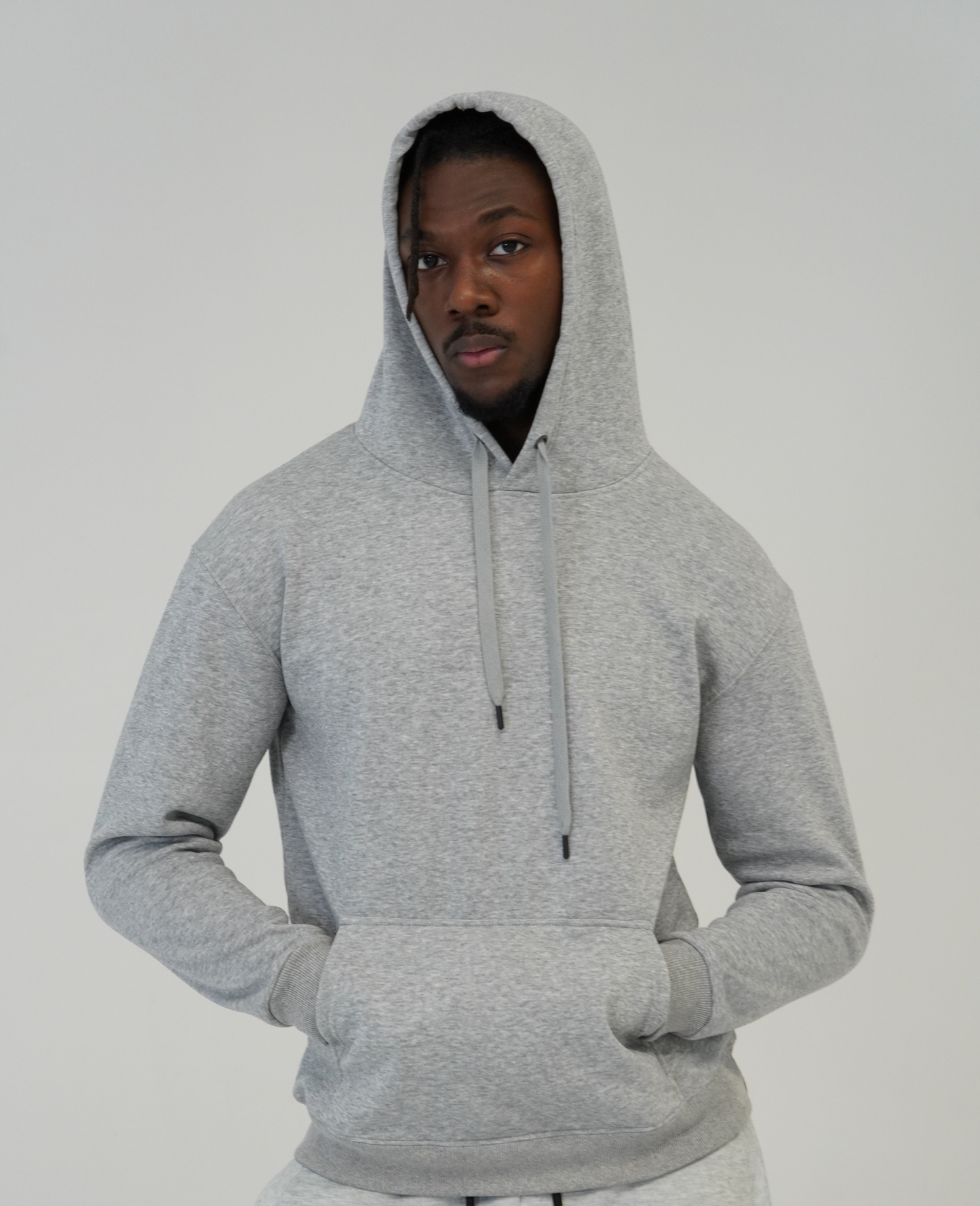 Men’s Premium Heavyweight Hoodie by KO SQUARE – 400 GSM Cotton Blend, Oversized Fit, Durable & Comfortable