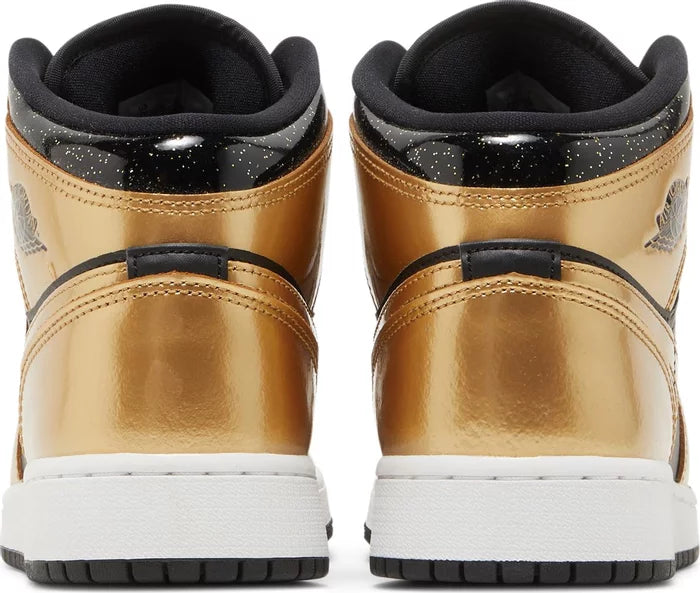 Jordan 1 Mid SE Metallic Gold Black (GS)