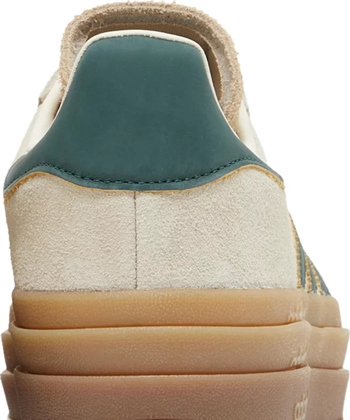 Adidas Gazelle Bold Magic Beige Collegiate Green (Women's Sizes)