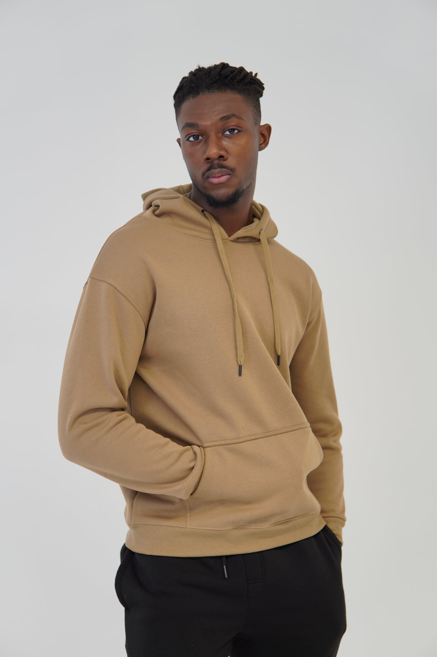 Men’s Premium Heavyweight Hoodie by KO SQUARE  – 400 GSM Cotton Blend, Oversized Fit, Durable & Comfortable