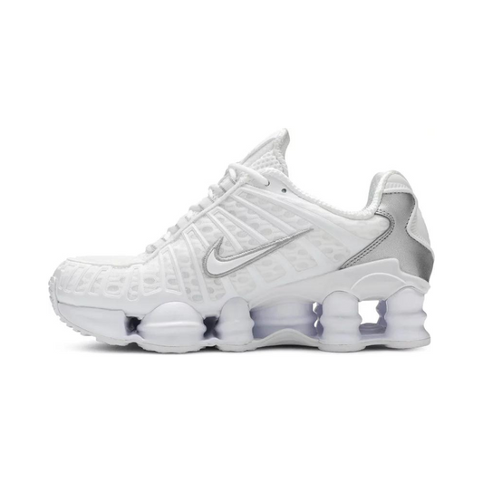 Nike Shox TL White Metallic Silver Max Orange (Women's)