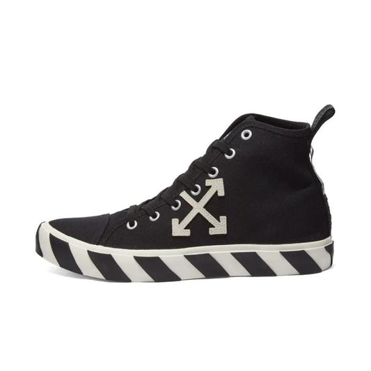 OFF-WHITE Vulc Mid-Tip Canvas Black White