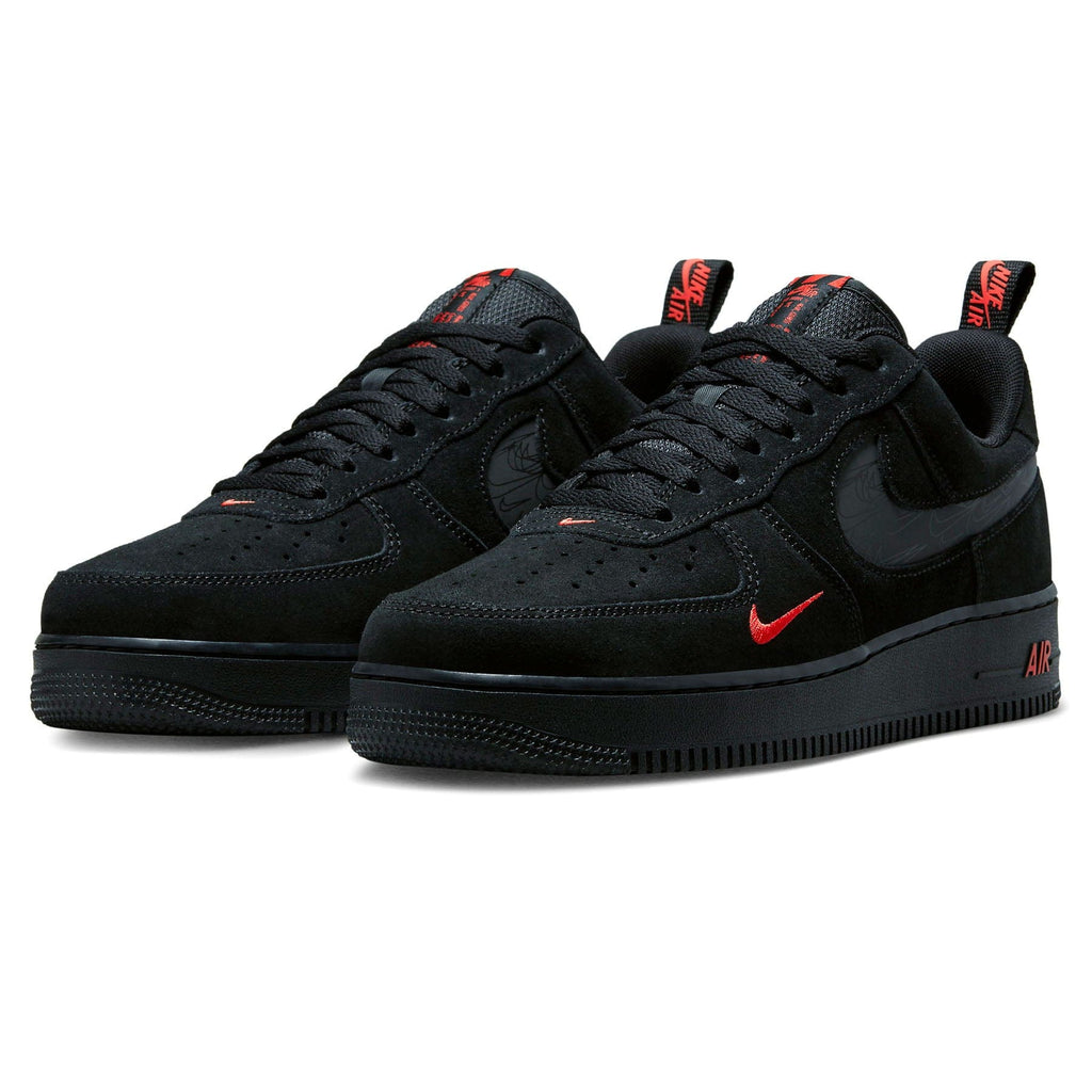 Nike Air Force 1 Low Multi-Swoosh Black Crimson