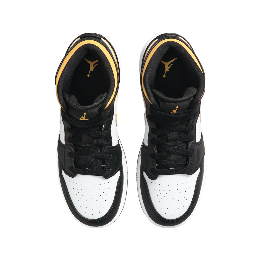 Jordan 1 Mid White Pollen Black | KO SQUARE